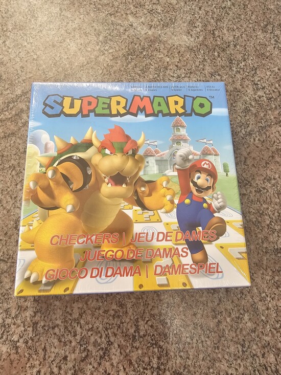 Other - SUPER MARIO CHECKERS (MARIO VS BOWSER) BOARD GAME BRAND NEW